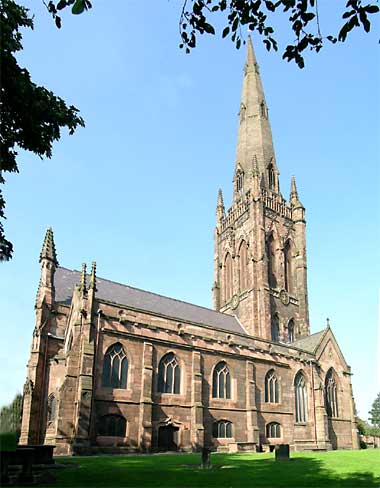 St. Elphin Churchyard, Warrington, Lancashire, England